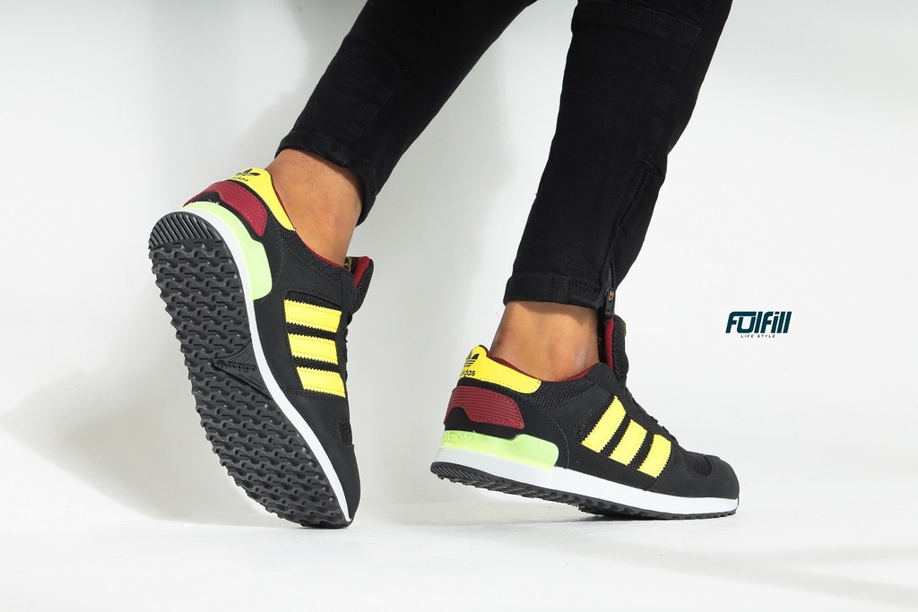 Adidas zx 700 cheap black yellow grey